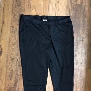 Black ankle long leggings